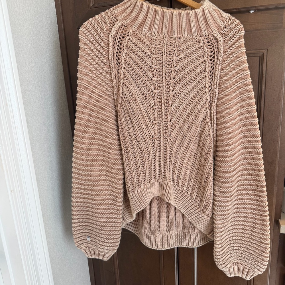 Free People Turtleneck Sweater - Blush Pink - Picture 2 of 5